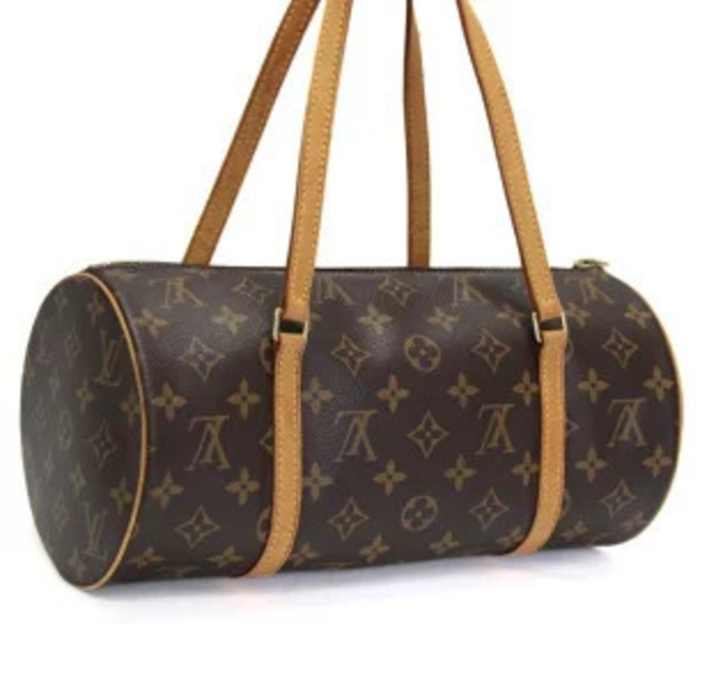Louis Vuitton Papillon Handbag Monogram Brown